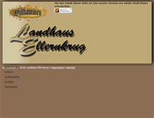 Tablet Screenshot of landhaus-ellernkrug.de